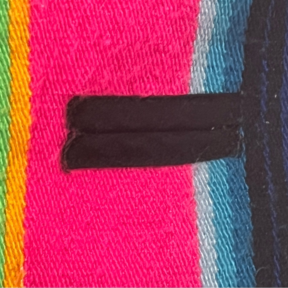 Colorful Striped Dog Poncho - Picture 5 of 6